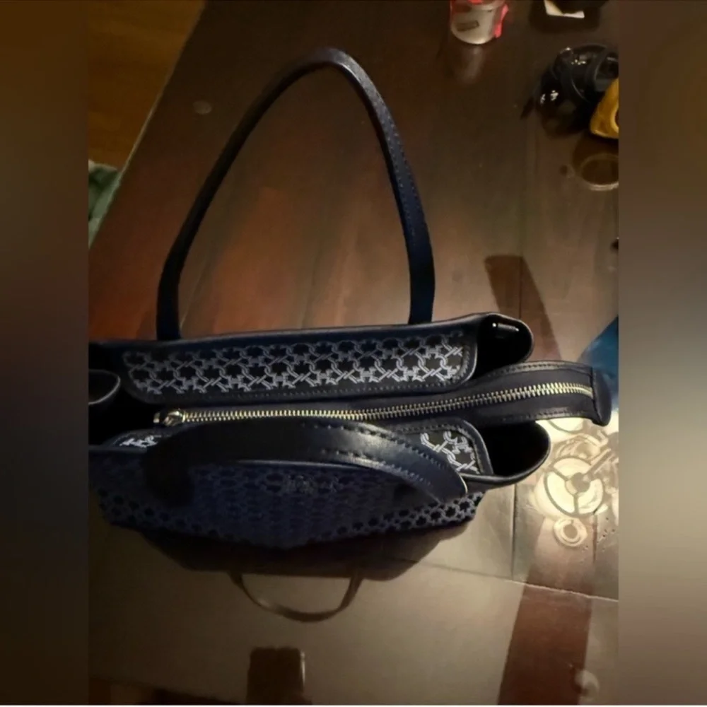 Kate Spade Navy and Black Geometric Tote - Picture 14 of 15